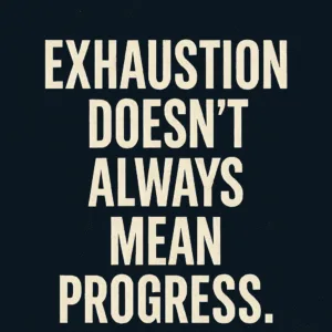 Bold white text on a dark teal background reads: “If you need a meeting to make every decision… that’s the problem,” highlighting inefficiencies in business operations.